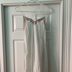 Spaghetti strapped floral beach dress